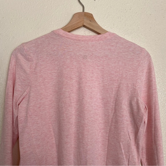 Lululemon Love Long Sleeve in Heathered Pink Mist - Picture 4 of 4